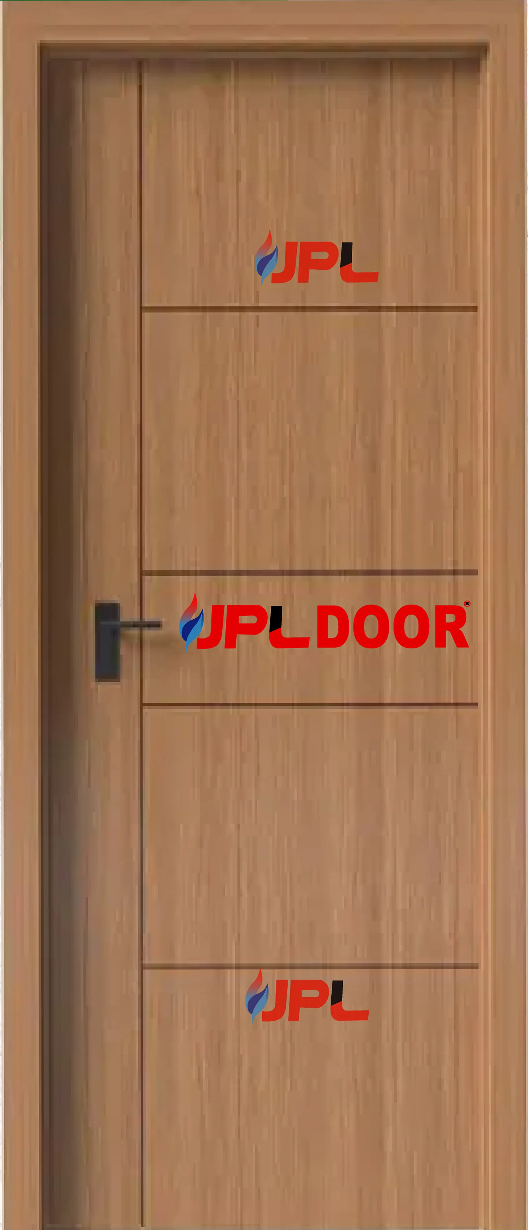 WPC WOODEN TEXTURE DOOR FRAME WITH SHUTTER JPL-WPC-1015