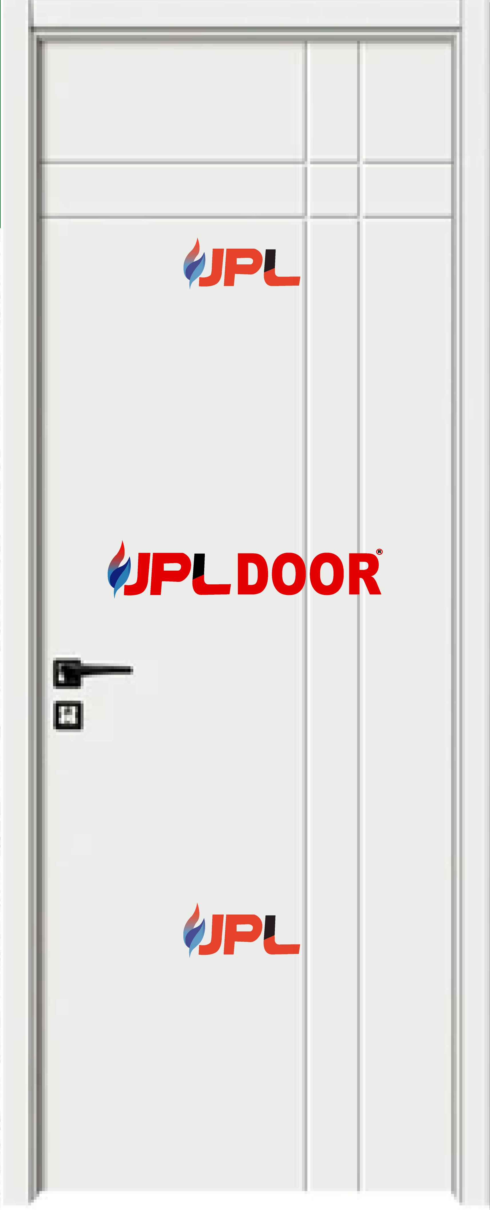 WPC LACQUER PAINT DOOR FRAME WITH SHUTTER JPL-WPC-1048