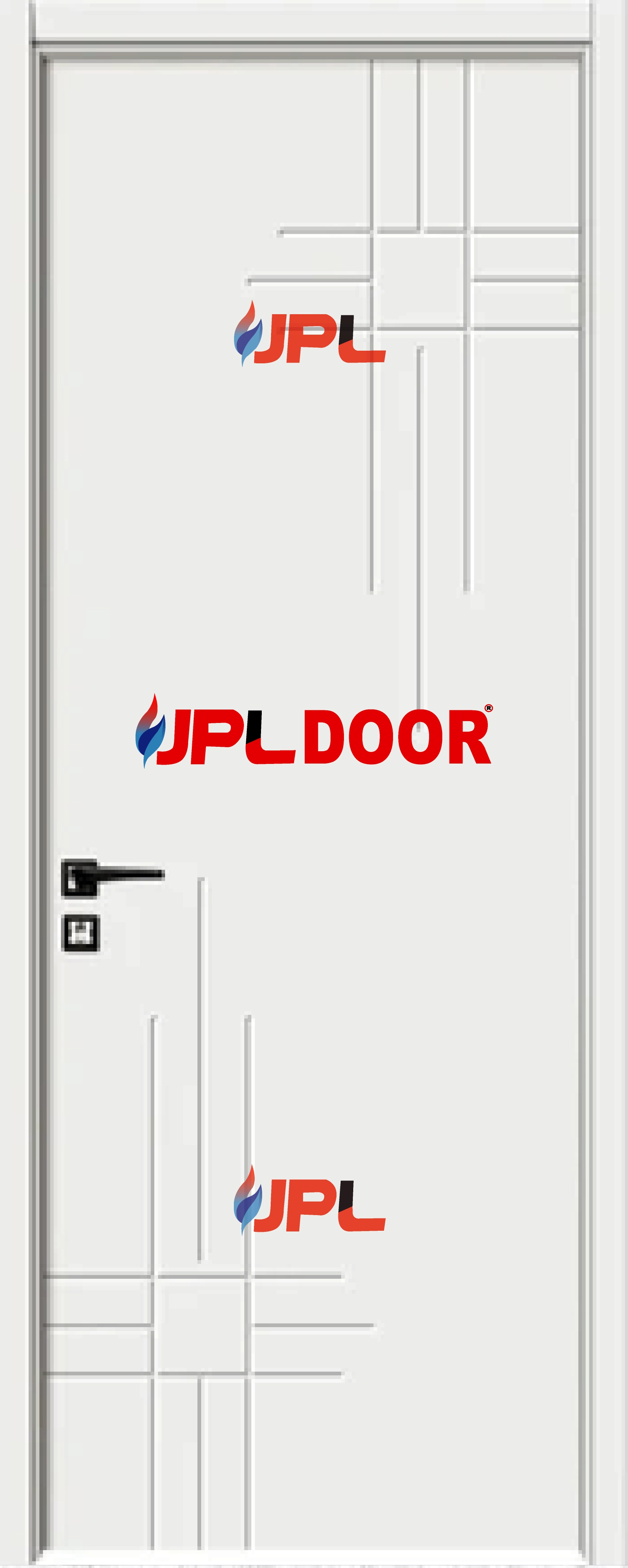 WPC LACQUER PAINT DOOR FRAME WITH SHUTTER JPL-WPC-1041