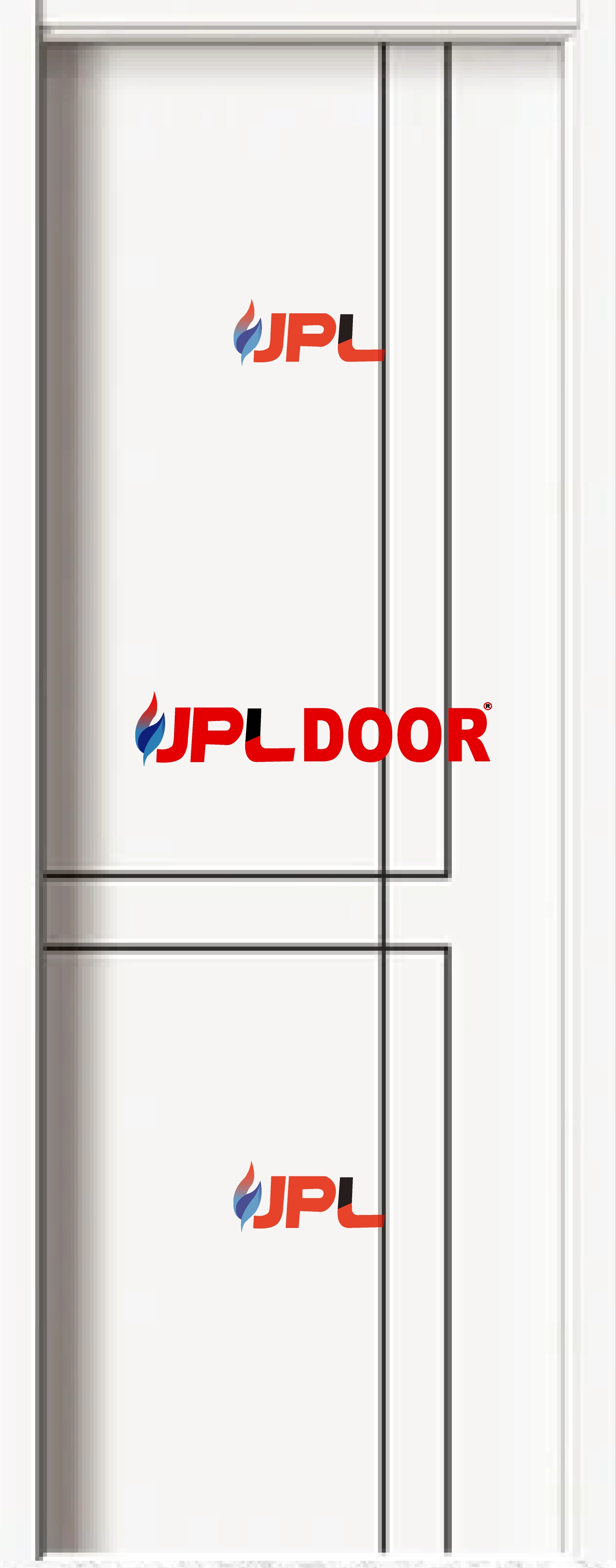 WPC LACQUER PAINT DOOR FRAME WITH SHUTTER JPL-WPC-1034