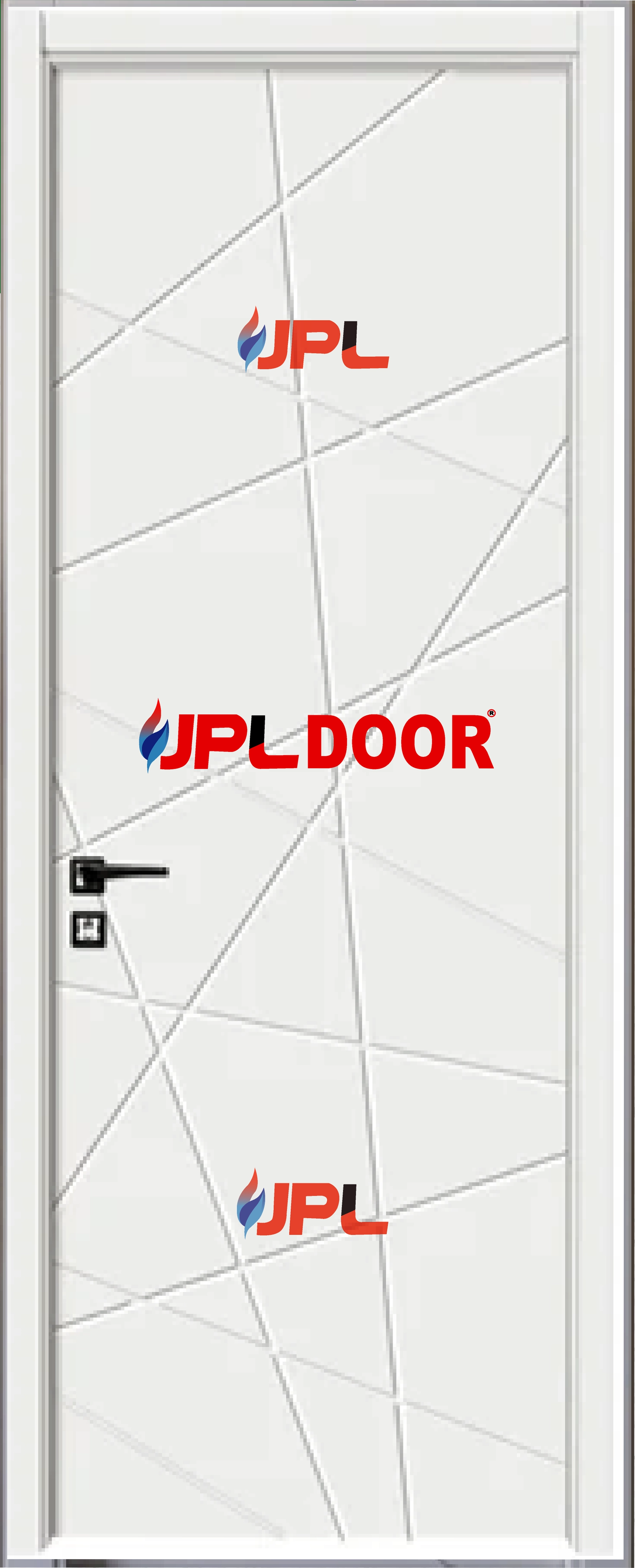 WPC LACQUER PAINT DOOR FRAME WITH SHUTTER JPL-WPC-1030