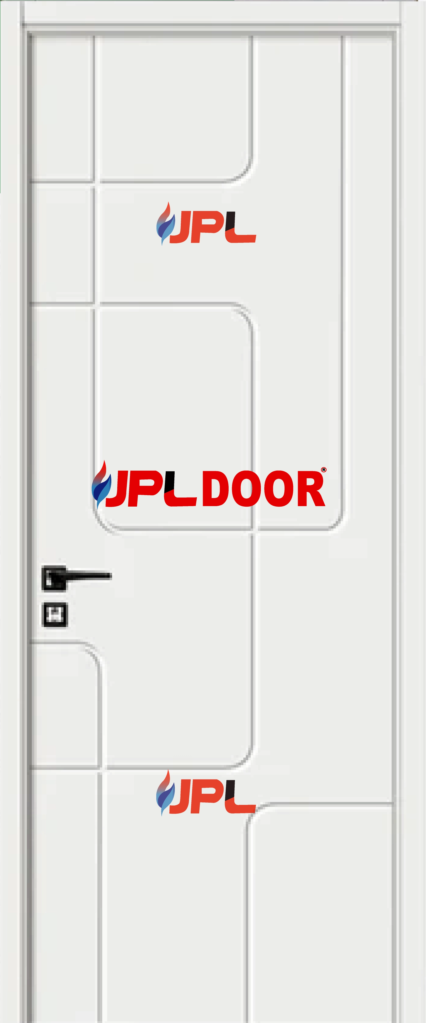 WPC LACQUER PAINT DOOR FRAME WITH SHUTTER JPL-WPC-1025