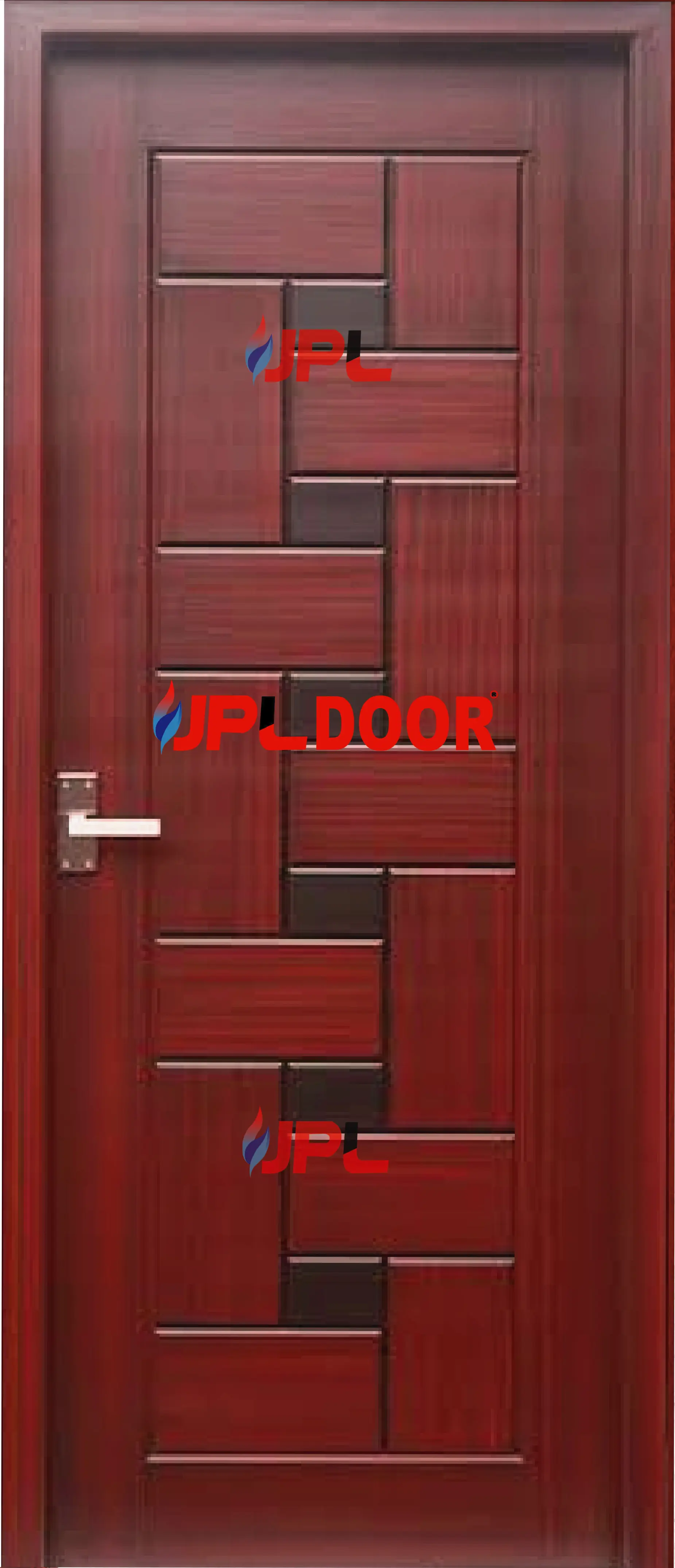 WPC LACQUER PAINT DOOR FRAME WITH SHUTTER JPL-WPC-1064