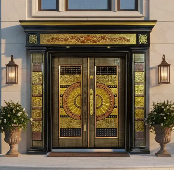 Modern Decorative Metal Door | Stylish Steel Door for Homes JPL-1332