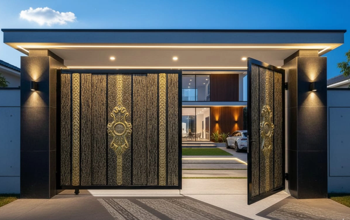 Metal Main Gate for Home and Industry | JPL-1405 - Image 4