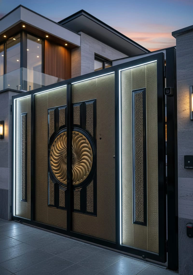 Metal Main Gate for Home and Industry | JPL-1407 - Image 4