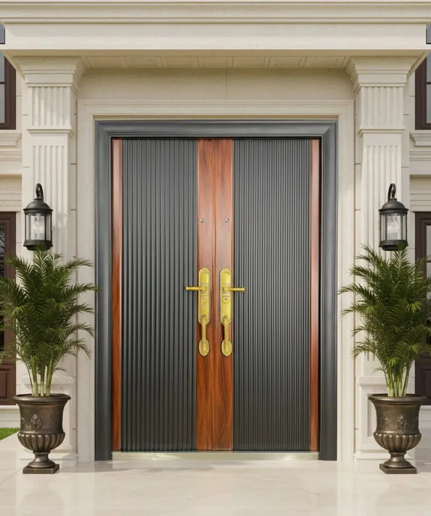 High Security & Safety Metal Door in Bangladesh JPL-1347-B - Image 3