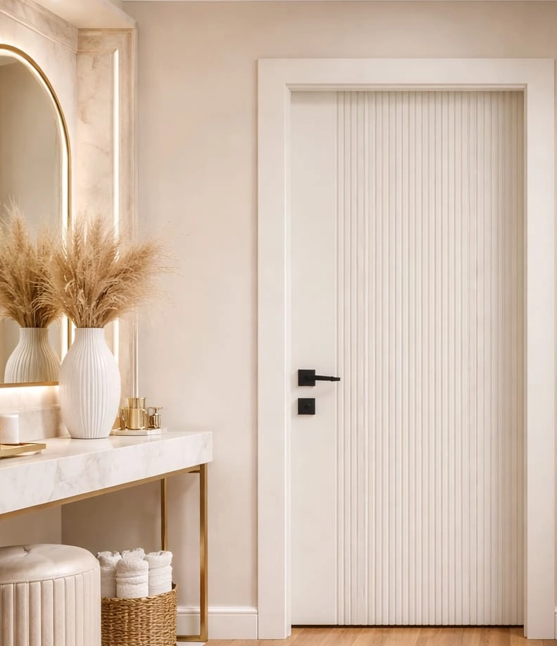 WPC Lacquer Paint Door Frame with Shutter | JPL-WPC-1070/A