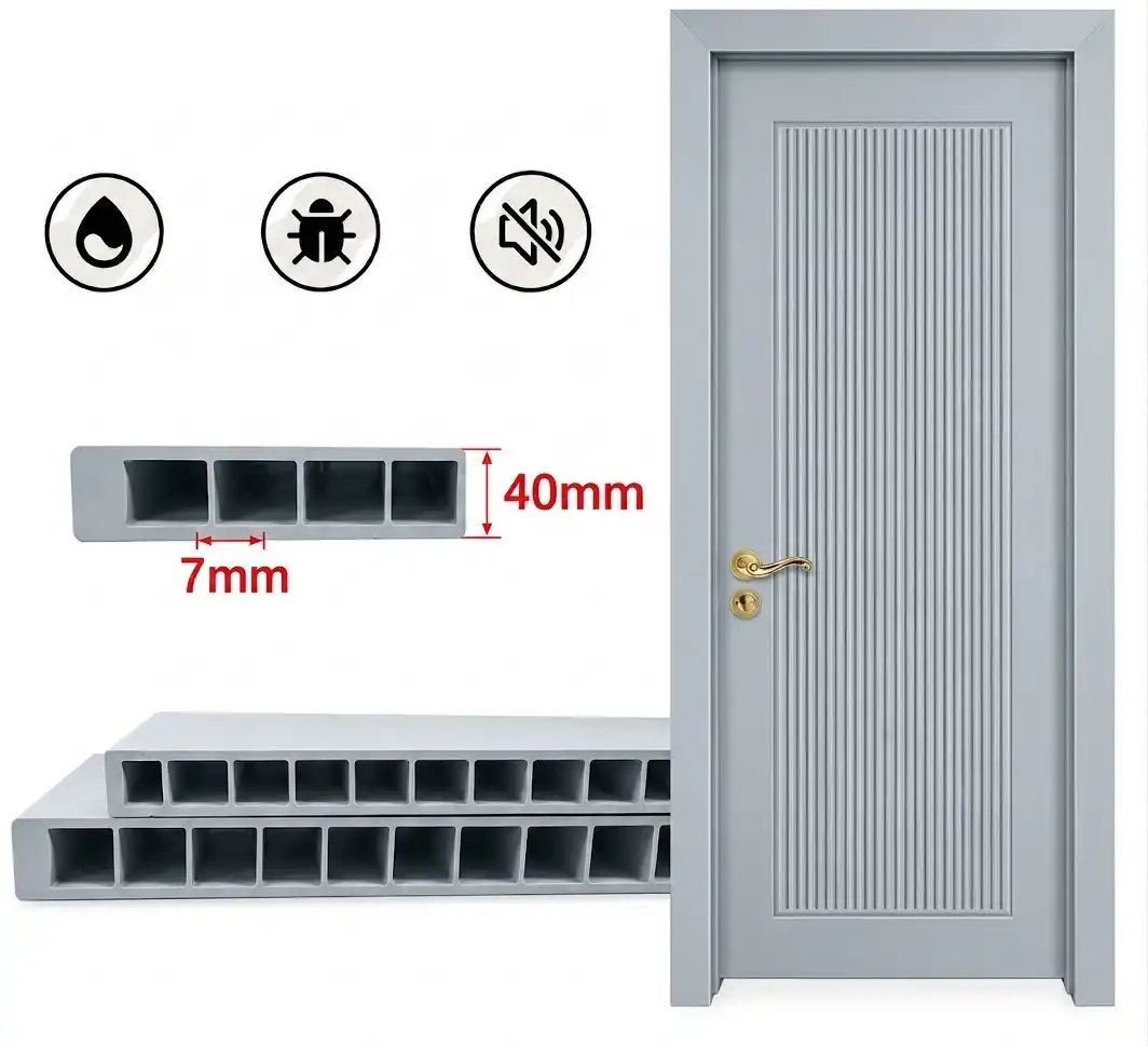 WPC LACQUER PAINT DOOR FRAME WITH SHUTTER || JPL-WPC-1053/A