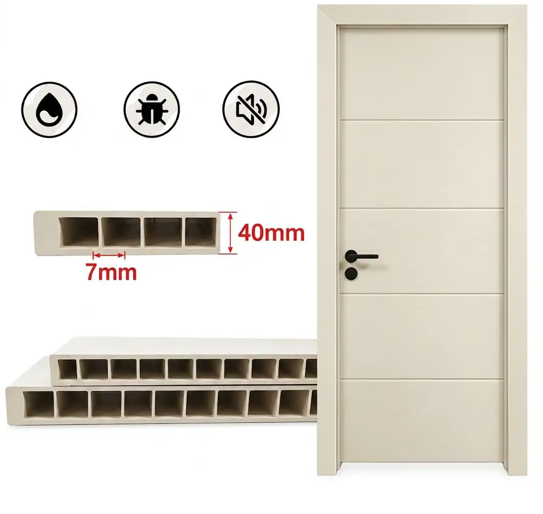 WPC Lacquer Paint Door Frame with Shutter | JPL-WPC-1055/A