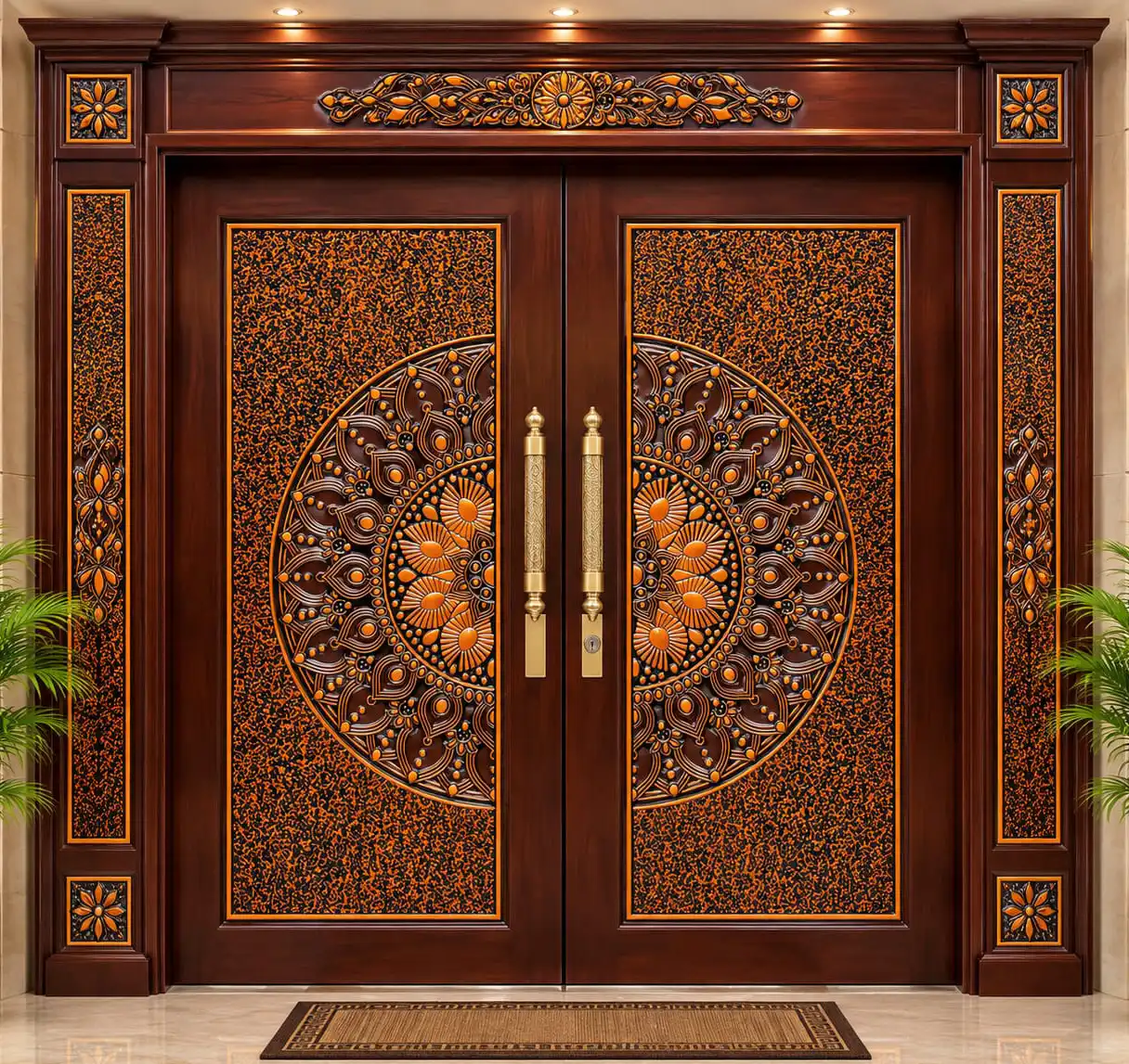 Wooden Double Door | JPL-407-D-1