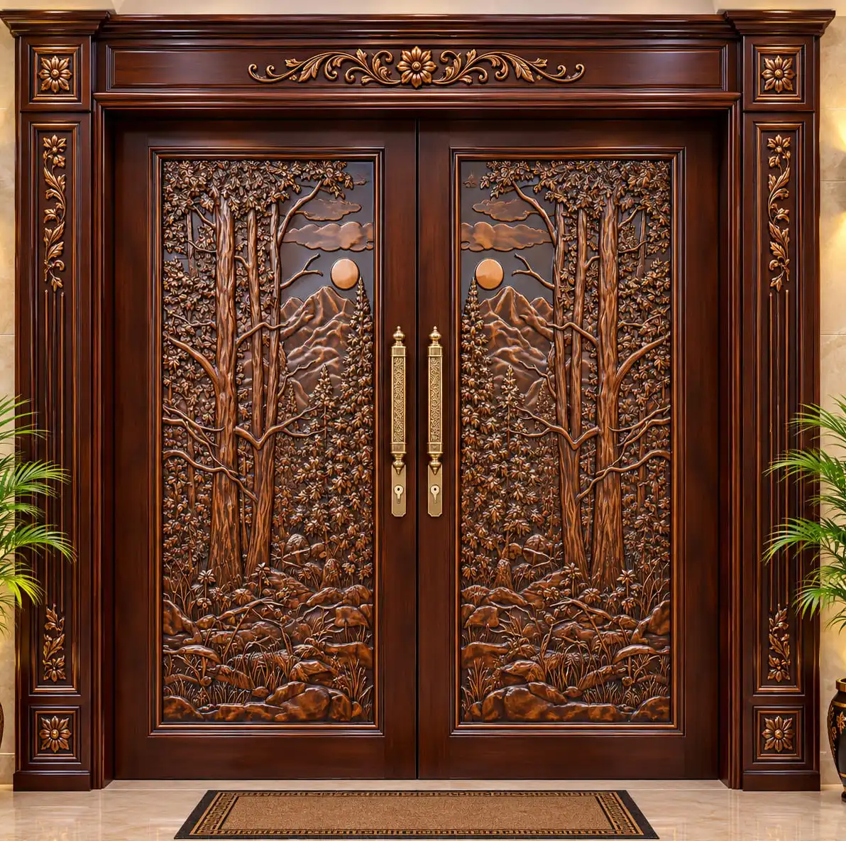 Wooden Double Door | JPL-417-D