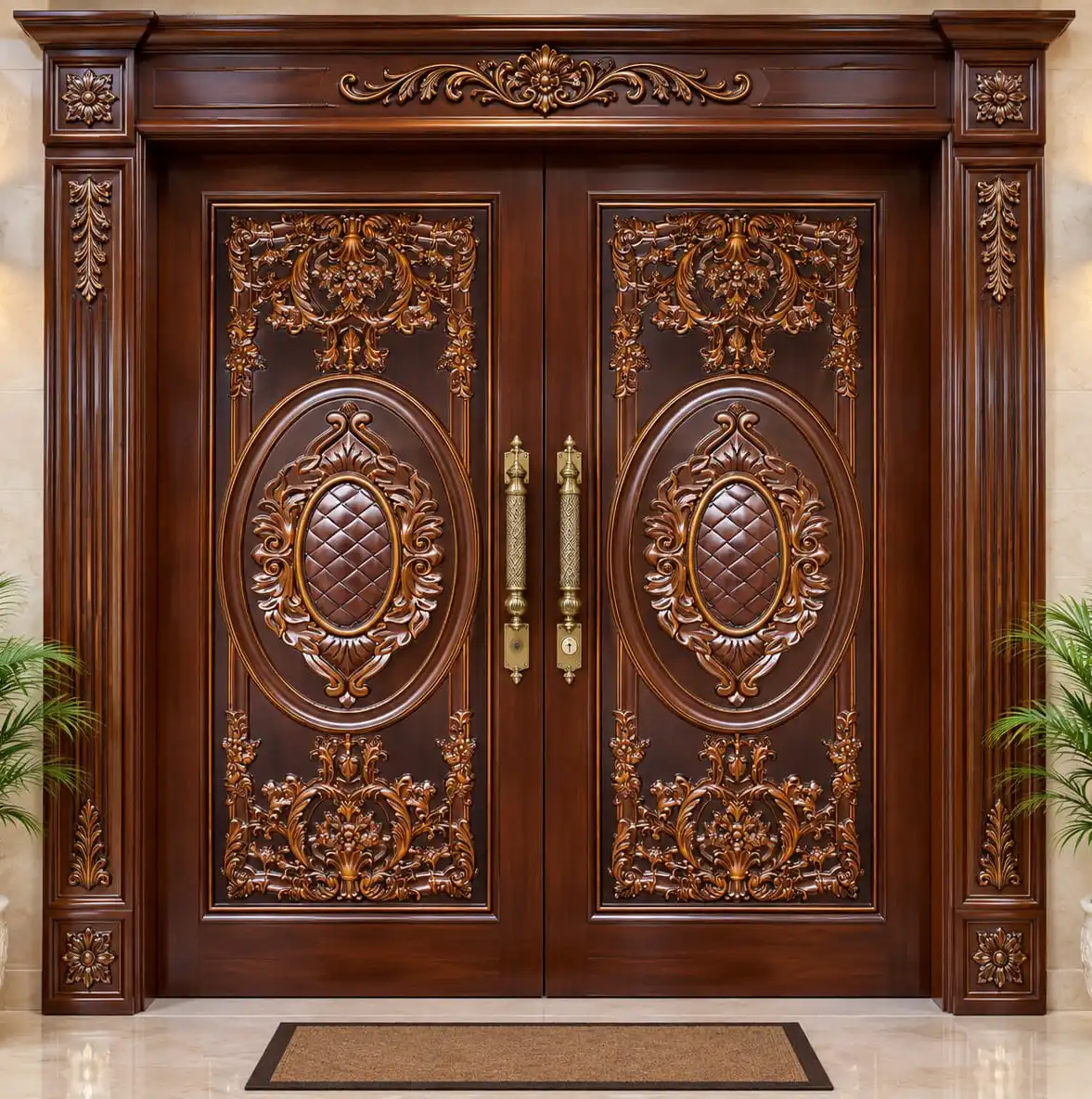 Wooden Double Door | JPL-424-D